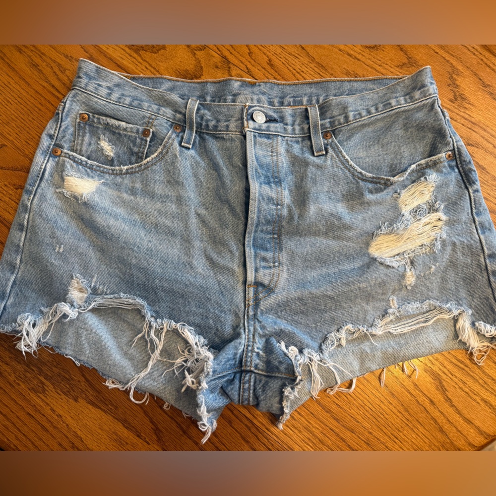 Distressed Denim Women Shorts